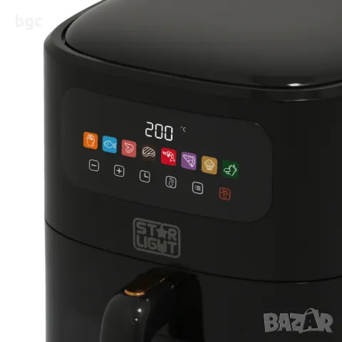 Нов Цифров Фритюрник с Горещ Въздух Star-Light Airfryer 6-та Серия , 1700W, 6 л, снимка 2 - Фритюрници - 46910489