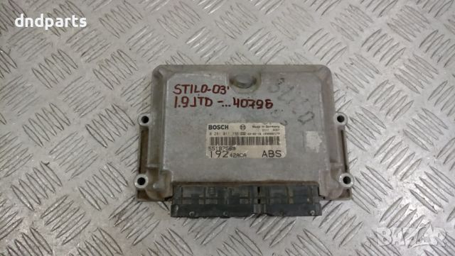 Компютър Fiat Stilo 1.9JTD 2003г.	, снимка 1 - Части - 46036564