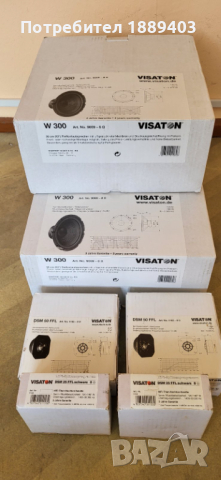 Нови високоговорители Visaton, снимка 1 - Тонколони - 44978548