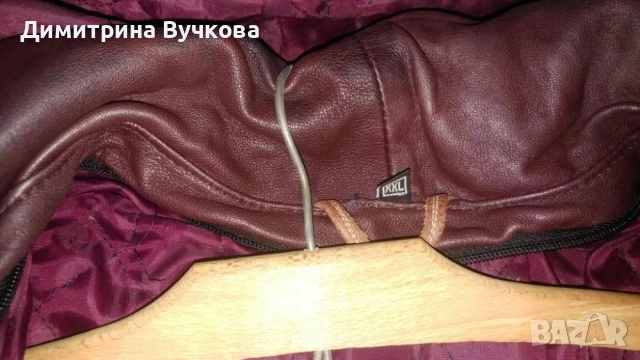 Продавам дълго естествена кожа палто размер XXLтелешка кожа и естествен косъм от лицица, снимка 2 - Палта, манта - 52747579