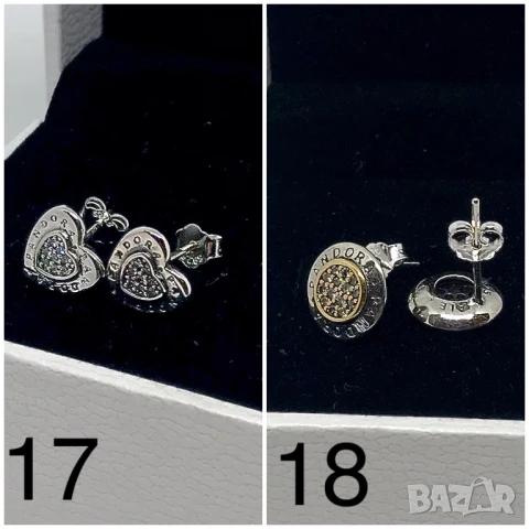 НОВИ! Оригинални Сребърни Обеци на Pandora/Пандора на Винт и с Английско Закопчаване S925/ALE!, снимка 5 - Обеци - 50578760