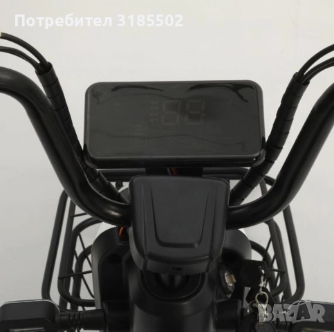 Електрически велосипед motor9 48V12AH – Максимална скорост 45 км/ч, 500W мотор, вакуумни гуми, бял/ч, снимка 5 - Друга електроника - 51513800