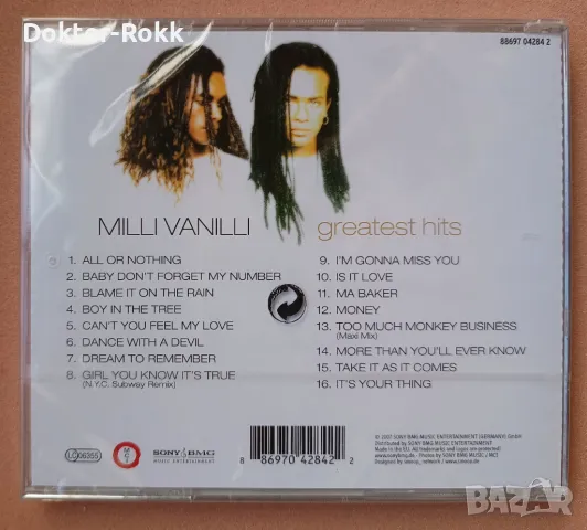 Milli Vanilli - Greatest Hits 2007 (2015, CD), снимка 2 - CD дискове - 48201936