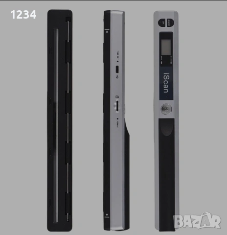 Преносим мини ръчен скенер за документи A4 – скенер за книги с поддръжка на JPG и PDF формат, снимка 2 - Принтери, копири, скенери - 54224048