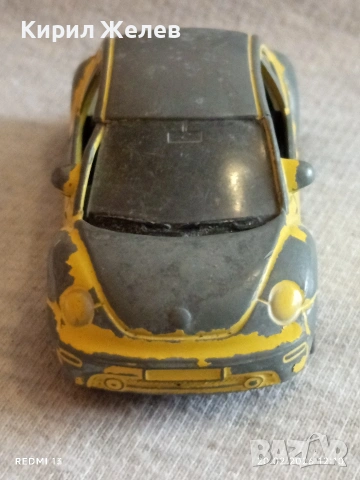 Метална количка Volkswagen New Beetle за КОЛЕКЦИЯ ДЕКОРАЦИЯ 50630, снимка 2 - Колекции - 53559376