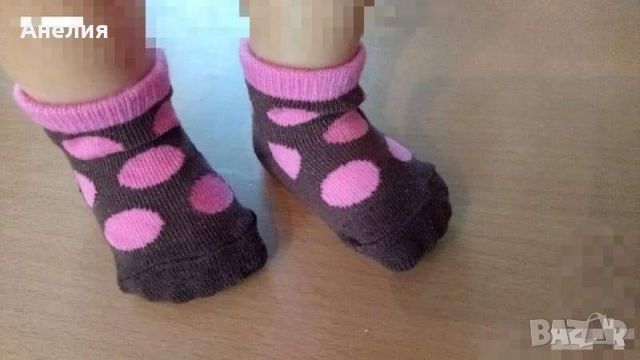 10 броя чорапки меки за момиченце до 1.5 г, снимка 4 - Бебешки чорапи - 45718593