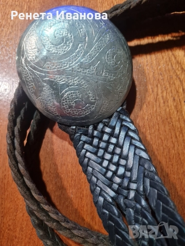 Стар винтидж дамски колан от естествена кожа , снимка 2 - Антикварни и старинни предмети - 52468620