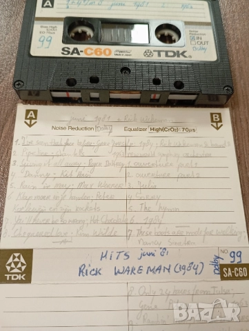 Лот от 12 бр TDK SA-C60 хромни аудиокасети с Албуми и хитове от 80те години, снимка 11 - Аудио касети - 52054575