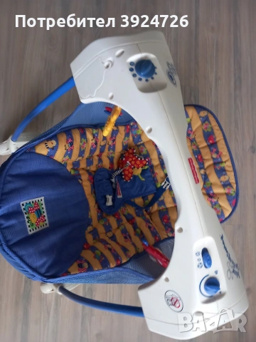 Детско/бебешки музикален шезлонк/, снимка 4 - Детски шезлонги - 53641407