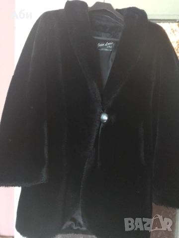 Дамско палто изкуствен косъм