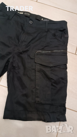 къси гащи панталони армейски бермуди G-STAR Raw Denim  черни, снимка 4 - Къси панталони - 35182855