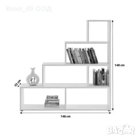Голяма стълбовидна етажерка , снимка 1 - Етажерки - 47058302