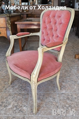 Кресло Луи 15-ти, снимка 3 - Дивани и мека мебел - 53782309