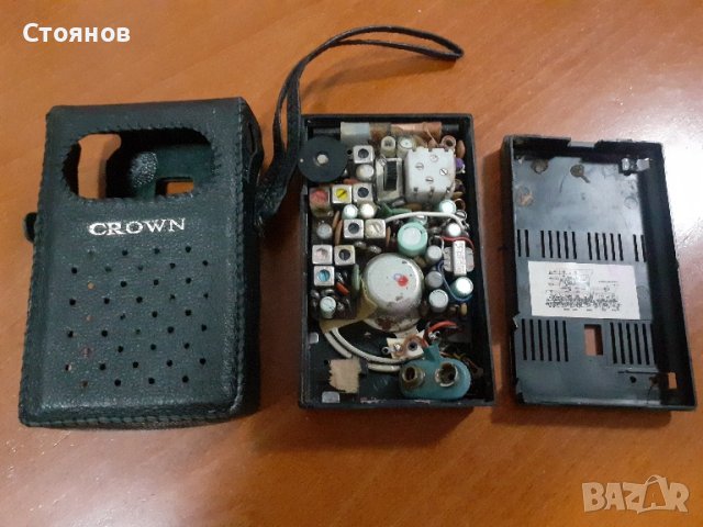 Crown Transistor Radio, Model TRF-16, FM-AM Bands, 9 Transistors, Made In Japan, снимка 13 - Радиокасетофони, транзистори - 45039423