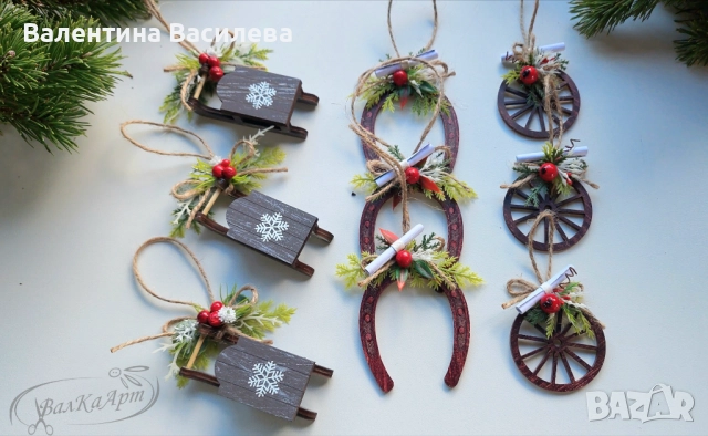 Ръчно изработени коледни подаръци до 10лв, снимка 7 - Декорация за дома - 52508565