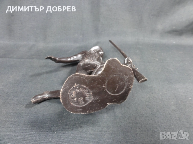 СТАРА РЕТРО СОЦ СССР ПЛАСТМАСОВА ФИГУРКА ТРАПЕР, снимка 5 - Колекции - 52712039