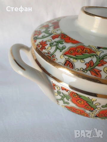 Порцеланова захарница изида, снимка 5 - Антикварни и старинни предмети - 54271239