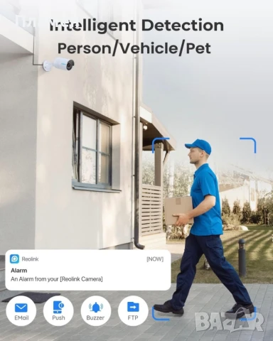 NVR Reolink RLN8-410 8 канален 8 MP + 2TB HDD, снимка 9 - Комплекти за видеонаблюдение - 51069902