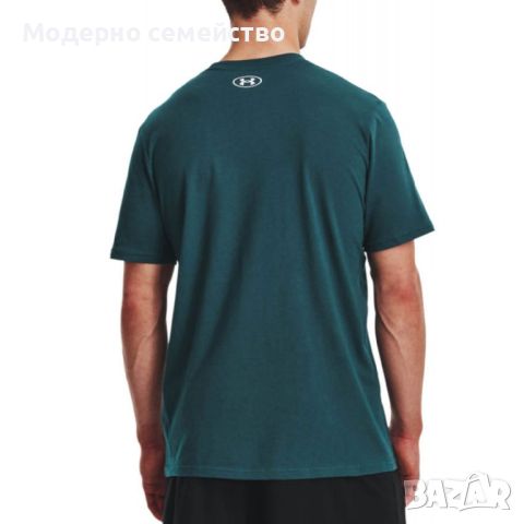 Мъжка тениска under armour sportstyle logo tee dark turquoise, снимка 2 - Тениски - 46650619