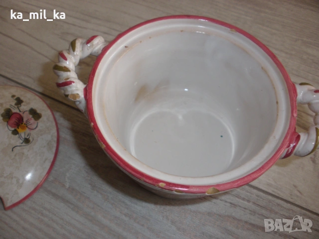 Захарница - Глазирана Керамика, снимка 5 - Други - 53090477