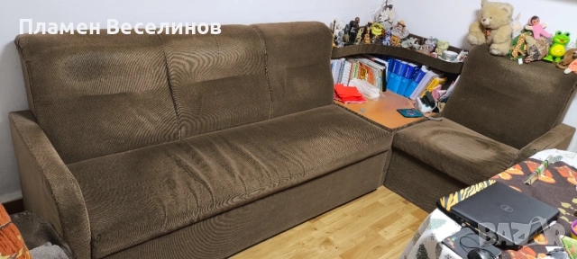 ъглов разтегателен диван   , снимка 3 - Дивани и мека мебел - 53156136
