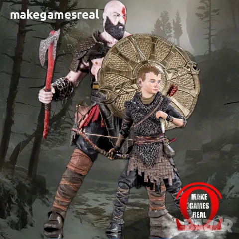 Екшън фигура God of War Kratos - Atreus, снимка 3 - Аксесоари - 39770204