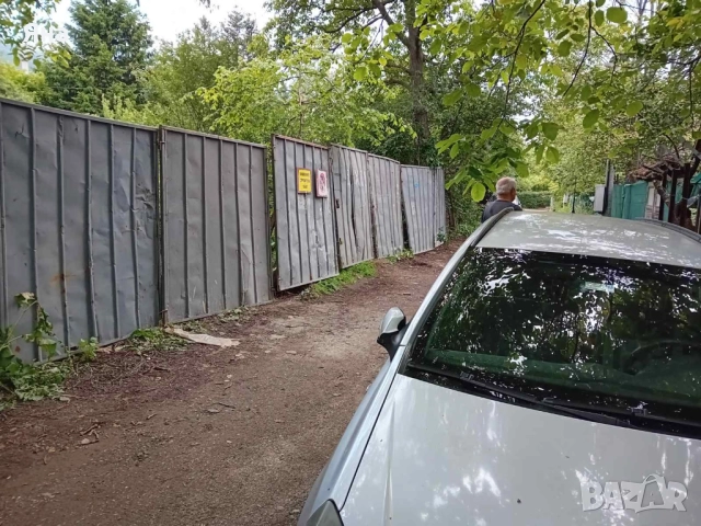 Строителна ограда от гофрирана поцинкована ламарина ЛТ20, ползвана