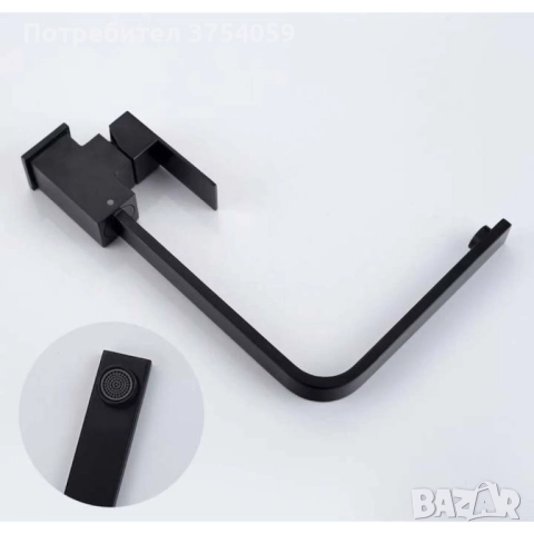 Едноръкохватков кухненски смесител, цвят черен мат, Top Ceramic, снимка 2 - Смесители - 52382084