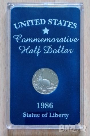 САЩ халф долар 1986 Статуята на свободата UNC , снимка 1 - Нумизматика и бонистика - 45804236