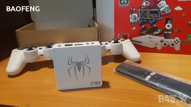 Нова G7 Android 14Игрова конзола и tv box в едно Plus Gaming TV Box 40,000 + Games WIFI 2 джойстика, снимка 5 - Nintendo конзоли - 48846758