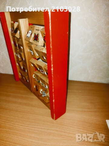 Дървена азбука на английски и числа + дървено сметало, снимка 5 - Образователни игри - 51372818