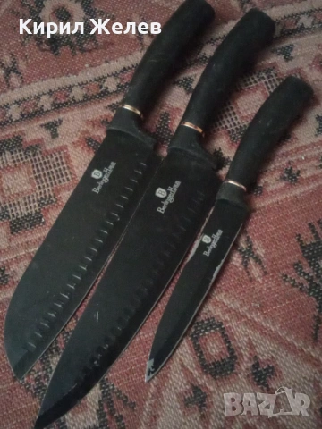 Кухненски ножове 3 броя 53725, снимка 8 - Прибори за хранене, готвене и сервиране - 53434963