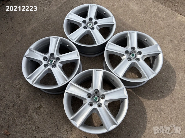 4 броя алуминиеви джанти за Skoda Praktik,Fabia,Roomster 16, снимка 5 - Гуми и джанти - 53871666