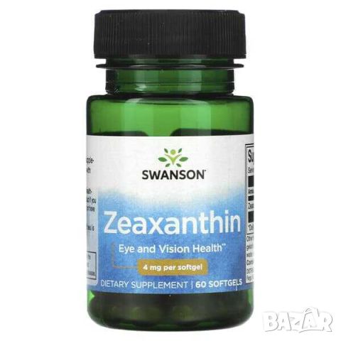 Swanson Зеаксантин, 4 mg, 60 дражета, снимка 1 - Хранителни добавки - 45936973