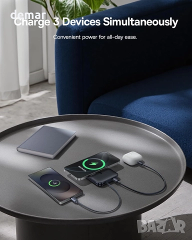 Външна батерия Baseus Picogo Magsafe, 10000mAh Qi2.2 сертифицирана, снимка 7 - Външни батерии - 52063706