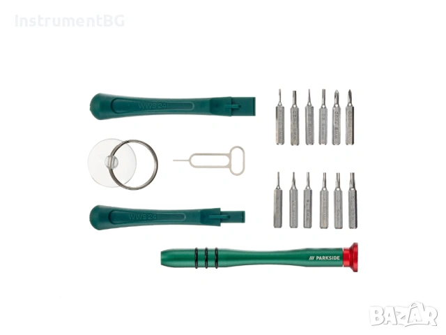 Комплект инструменти с тресчотка/прецизна дръжка PARKSIDE®/комплект за ремонт на смартфони, снимка 3 - Отвертки - 53878846