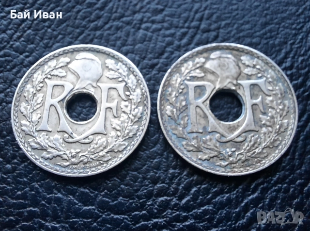 Стара монета 10 сантима 1935 г. и 1936 г.Франция - красиви !, снимка 11 - Нумизматика и бонистика - 42211307