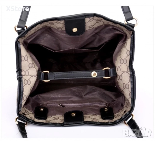 Елегантен комплект дамски чанти 3 в 1, снимка 7 - Чанти - 52585551