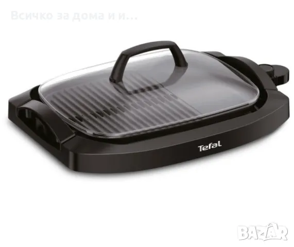 Иновативна скара с капак Tefal CB6A0830 Plancha 2000w, снимка 1 - Съдове за готвене - 46981955