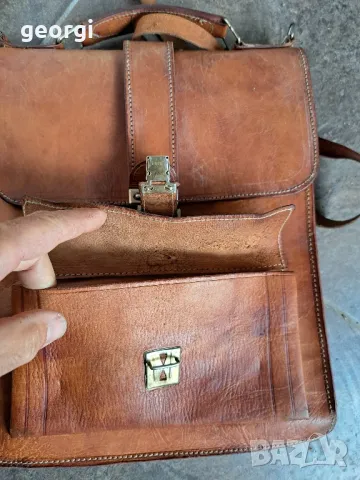 чанта от естествена кожа за през рамо 8/4, снимка 8 - Чанти - 50427472