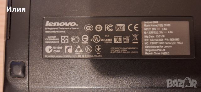 Лаптоп Lenovo G580, снимка 7 - Лаптопи за дома - 45210060