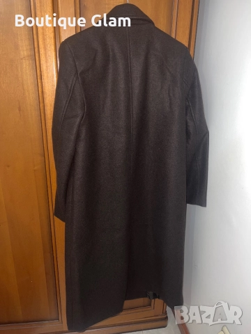 Кафяво дълго палто reserved , снимка 3 - Палта, манта - 52187701