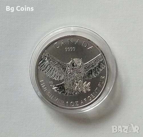 Сребро 1 OZ 2015 Бухал 