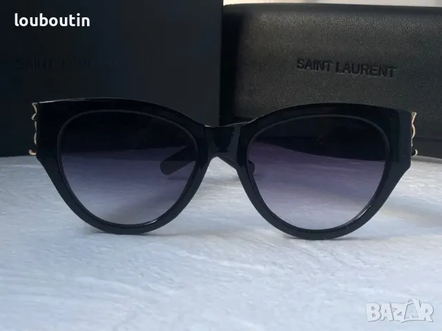 YSL Saint Laurent 2024 дамски слънчеви очила котка, снимка 12 - Слънчеви и диоптрични очила - 46958857