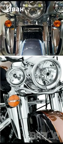 Стоманени хромирани дефлектори за предна вилка на мотор, снимка 14 - Части - 53757449