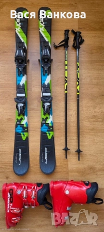 Комплект ски 110 см с щеки и ски обувки 21.5