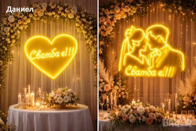 Лед неон Сватба е!!! 