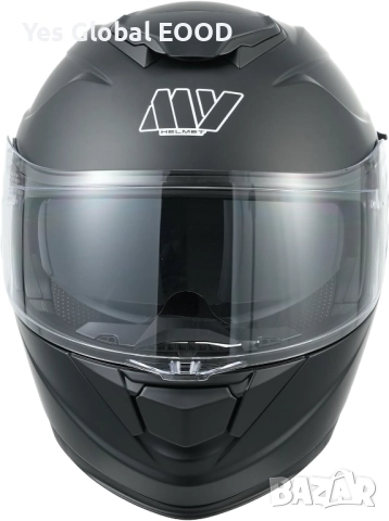 Мотористка каска MY 935, модулна, двойно стъкло, ECE 22.06 BLACK N1, снимка 3 - Аксесоари и консумативи - 51910188