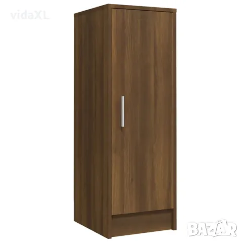 vidaXL Шкаф за обувки, кафяв дъб, 32x35x92 см, инженерно дърво（SKU:816019）, снимка 4 - Шкафове - 49534164