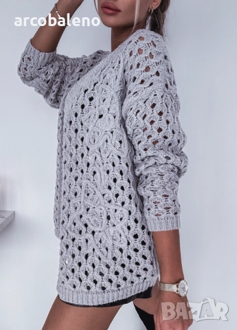 Дамска ажурна жилетка , снимка 10 - Жилетки - 51812990